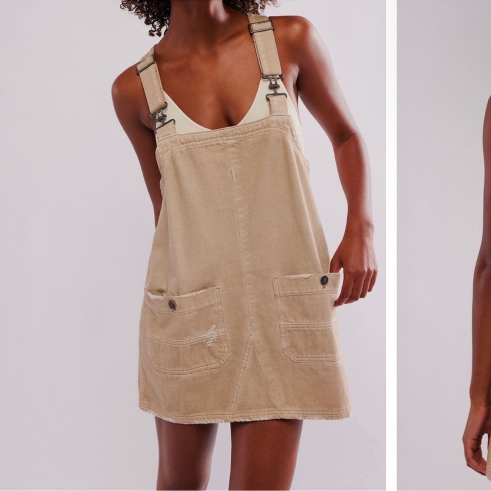 Free people denim overall dress